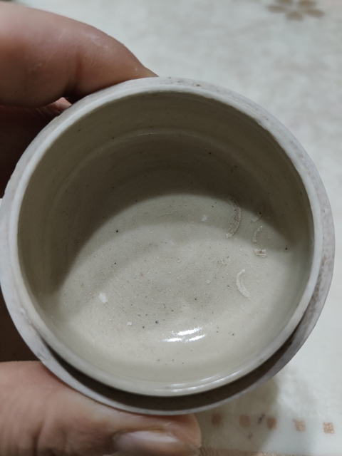 古玩陶瓷明末清初 青花山水紋盒真品鑒賞圖