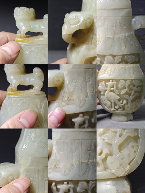 古玩玉器和田玉賞瓶真品鑒賞圖