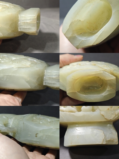 古玩玉器和田玉賞瓶真品鑒賞圖