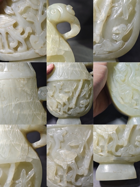 古玩玉器和田玉賞瓶真品鑒賞圖