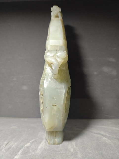 古玩玉器和田玉賞瓶真品鑒賞圖