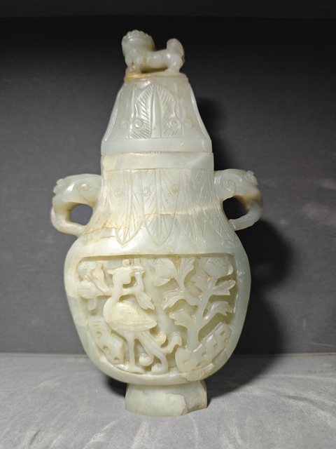 古玩玉器和田玉賞瓶真品鑒賞圖