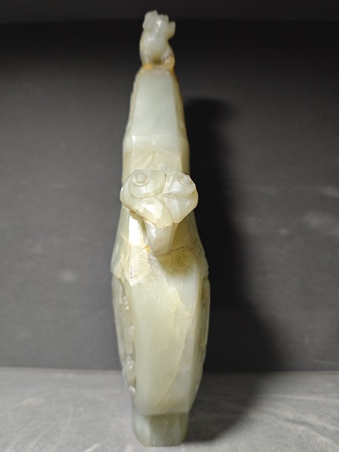 古玩玉器和田玉賞瓶真品鑒賞圖