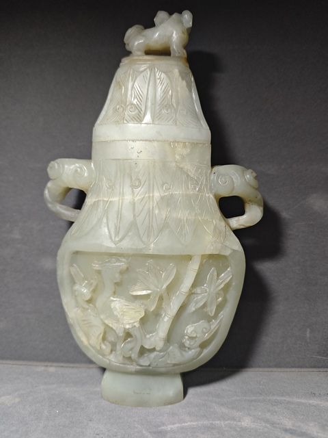 古玩玉器和田玉賞瓶真品鑒賞圖