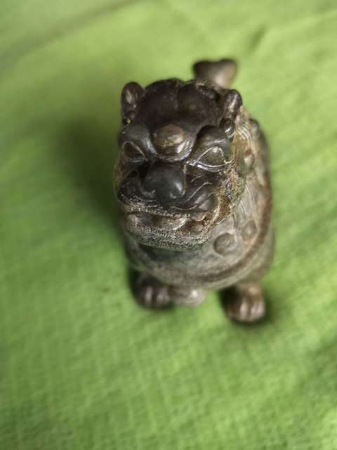 古玩玉器玉雕瑞獸擺件真品鑒賞圖