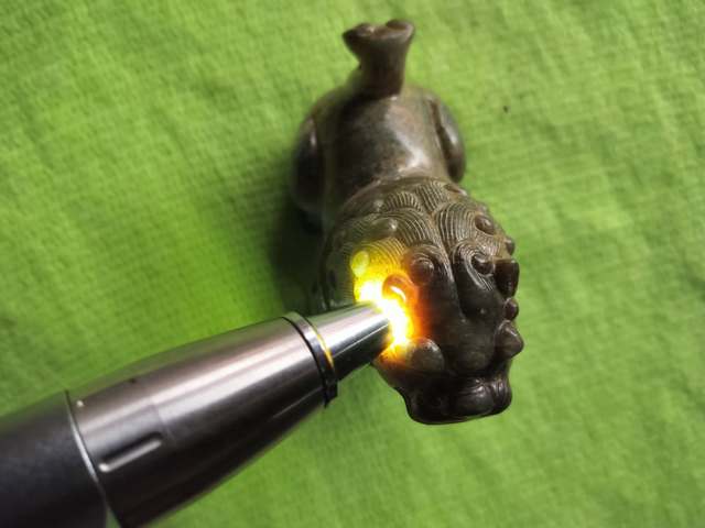 古玩玉器玉雕瑞獸擺件真品鑒賞圖