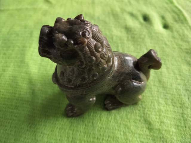 古玩玉器玉雕瑞獸擺件真品鑒賞圖