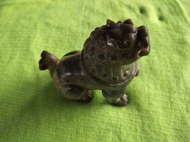 古玩玉器玉雕瑞獸擺件真品鑒賞圖