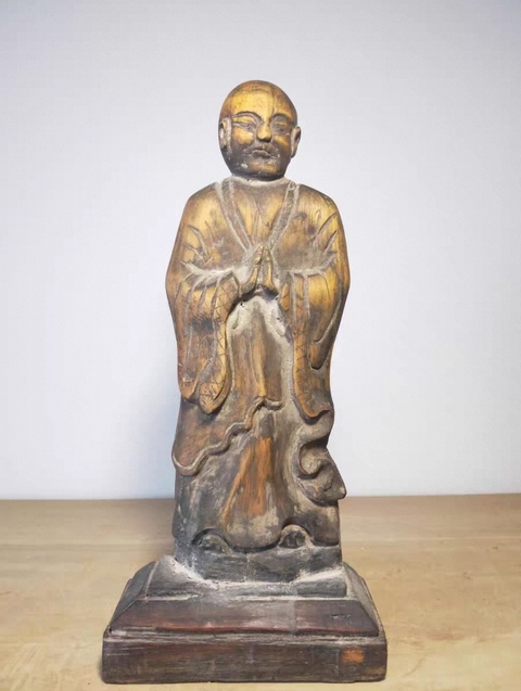 古玩雜項木造像真品鑒賞圖