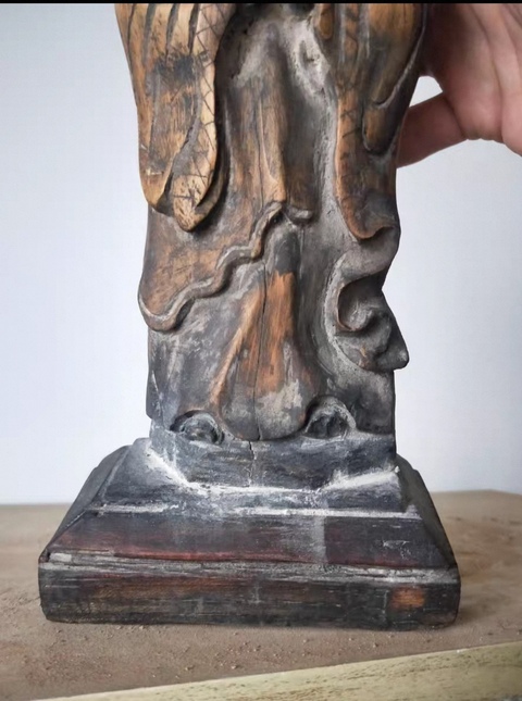 古玩雜項木造像真品鑒賞圖