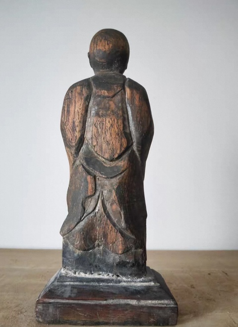 古玩雜項木造像真品鑒賞圖