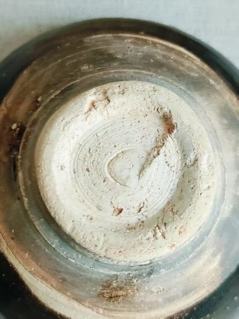 古玩陶瓷吉州窯貼花茶盞真品鑒賞圖