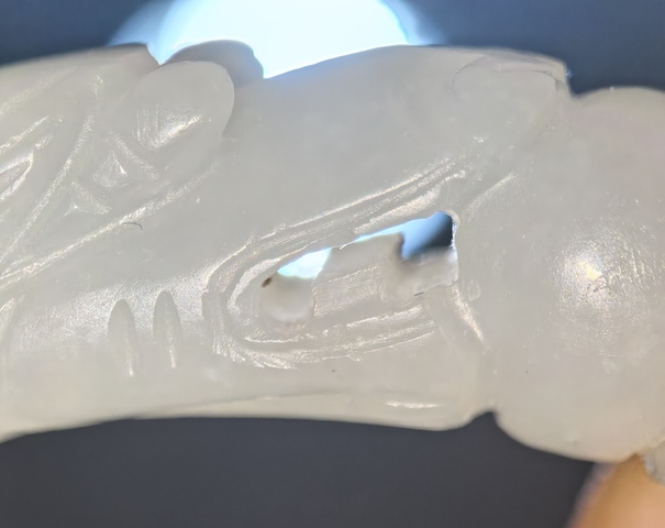 古玩玉器龍紋鐲子真品鑒賞圖