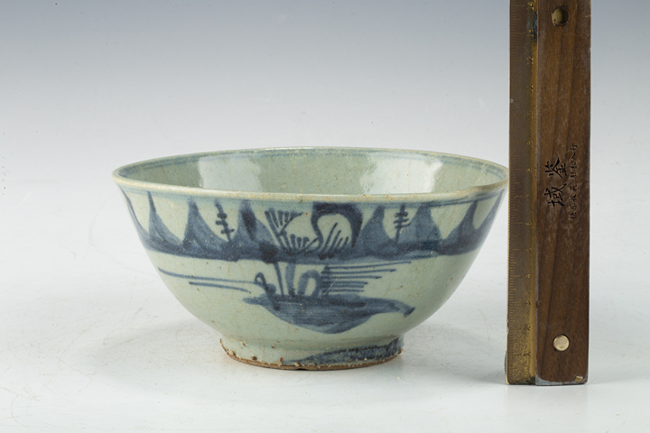 古玩陶瓷清早·青花山水紋碗拍賣，當(dāng)前價格188元