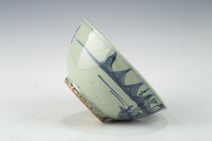 古玩陶瓷清早·青花山水紋碗拍賣，當(dāng)前價格188元