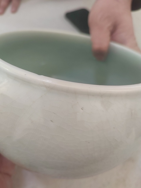 古玩陶瓷郎窯紅釉缽式洗真品鑒賞圖