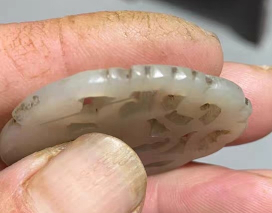 古玩玉器螭龍玉嵌飾真品鑒賞圖