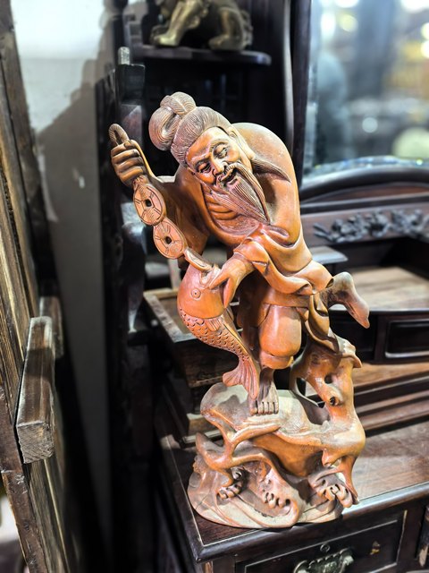 古玩雜項木雕件真品鑒賞圖