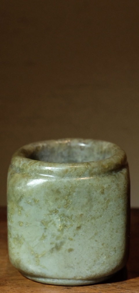 古玩玉器和田玉琮真品鑒賞圖