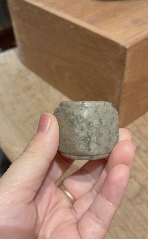 古玩玉器和田玉琮真品鑒賞圖