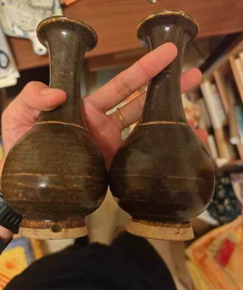 古玩陶瓷金代玉壺春瓶真品鑒賞圖