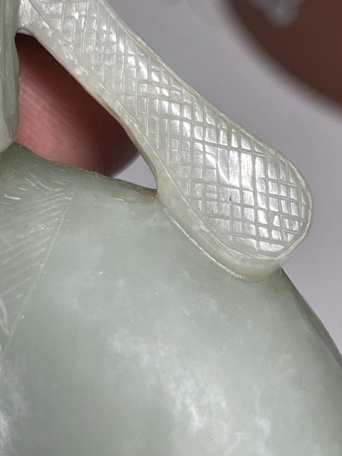 古玩玉器和田玉雕“太白擺件”真品鑒賞圖