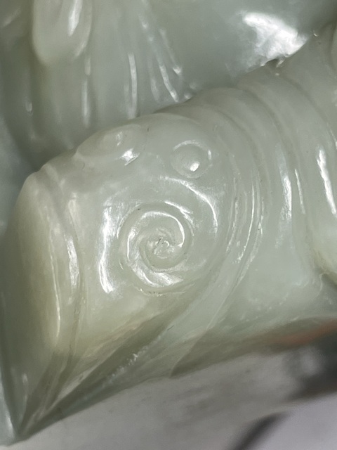 古玩玉器和田玉雕“太白擺件”真品鑒賞圖