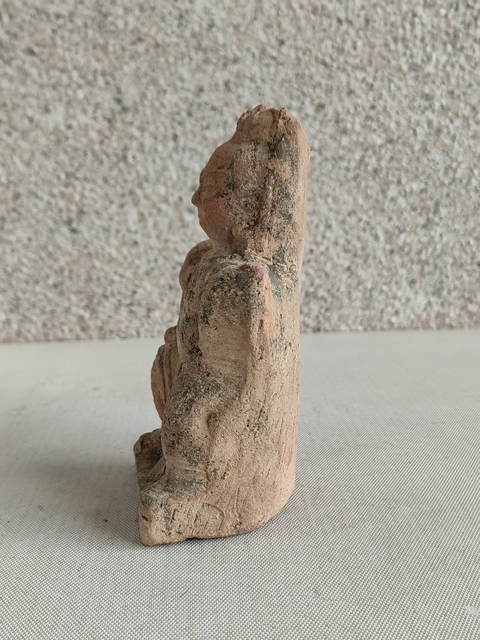 古玩陶瓷紅陶關公造像拍賣，當前價格398元