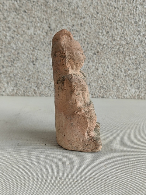 古玩陶瓷紅陶關公造像拍賣，當前價格398元