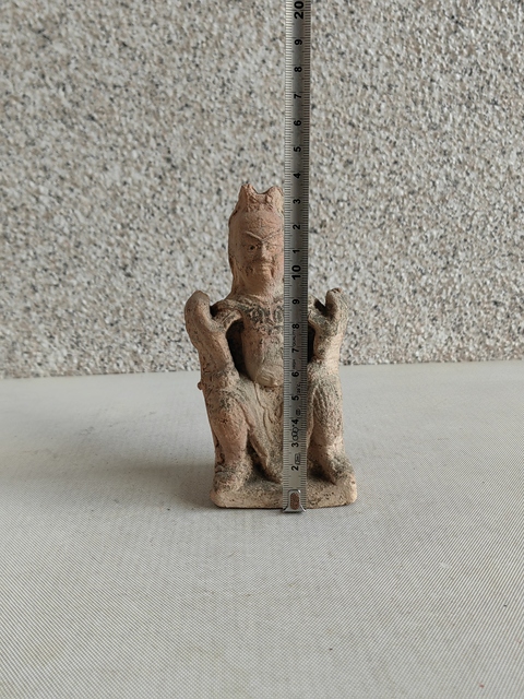 古玩陶瓷紅陶關公造像拍賣，當前價格398元