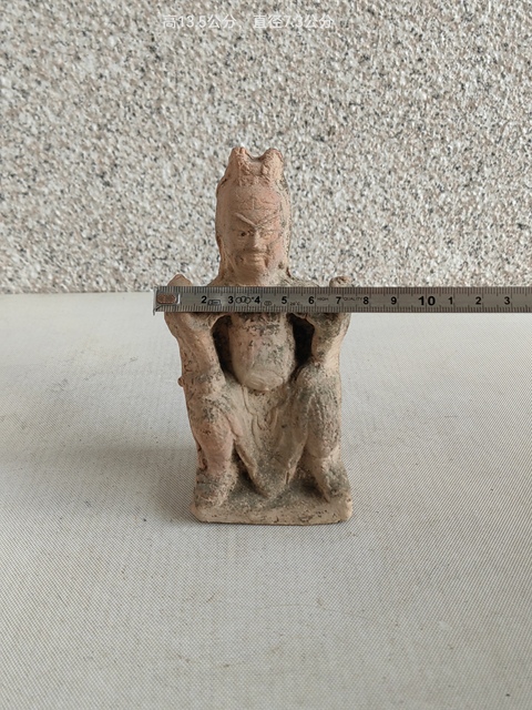 古玩陶瓷紅陶關公造像拍賣，當前價格398元