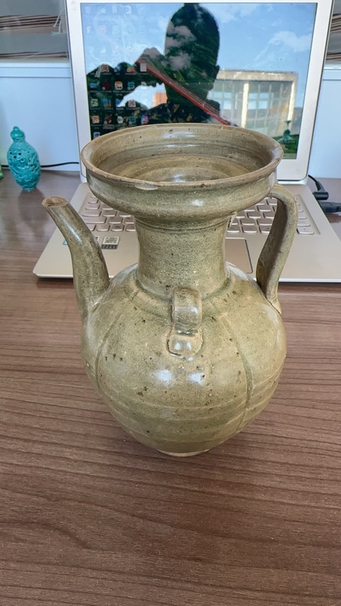 古玩陶瓷青釉執(zhí)壺真品鑒賞圖