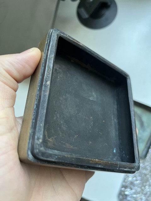 古玩銅器墨盒真品鑒賞圖