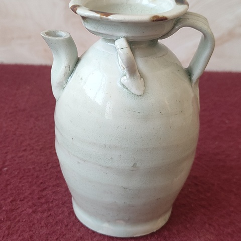 古玩陶瓷青白釉點褐彩執壺拍賣，當前價格4200元