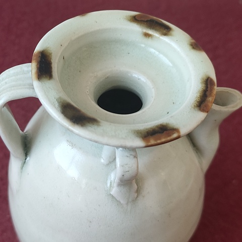 古玩陶瓷青白釉點褐彩執壺拍賣，當前價格4200元