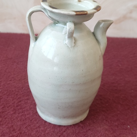 古玩陶瓷青白釉點褐彩執壺拍賣，當前價格4200元