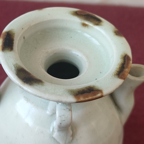 古玩陶瓷青白釉點褐彩執壺拍賣，當前價格4200元