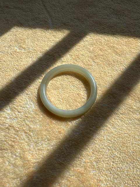 古玩玉器和田青白玉手鐲真品鑒賞圖