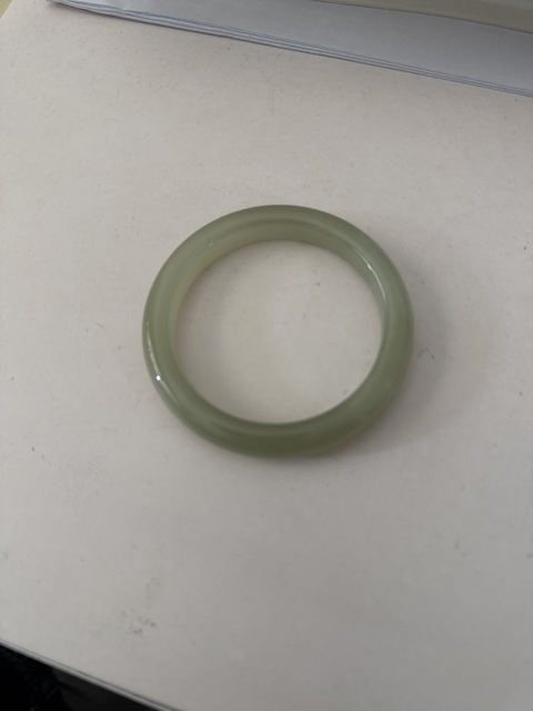 古玩玉器和田青白玉手鐲真品鑒賞圖