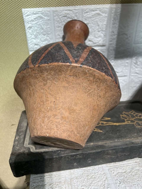 古玩陶瓷文化期·彩繪幾何紋陶瓶 真品鑒賞圖