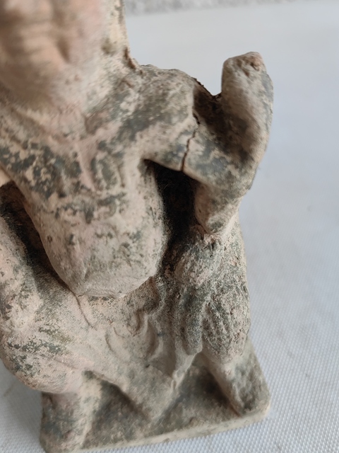 古玩陶瓷紅陶關公造像拍賣，當前價格398元