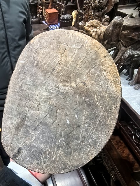 古玩雜項木雕人物真品鑒賞圖