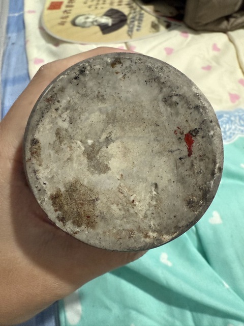 古玩陶瓷五彩筒瓶真品鑒賞圖