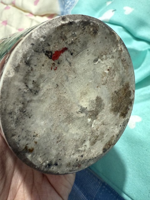 古玩陶瓷五彩筒瓶真品鑒賞圖