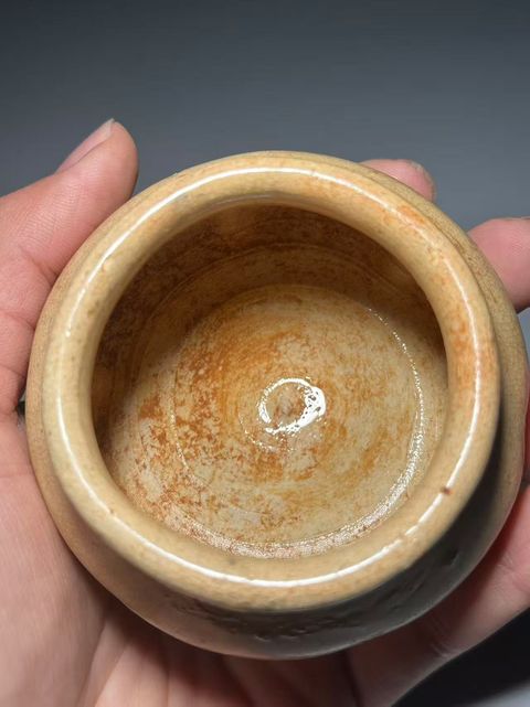 古玩陶瓷黃釉罐真品鑒賞圖