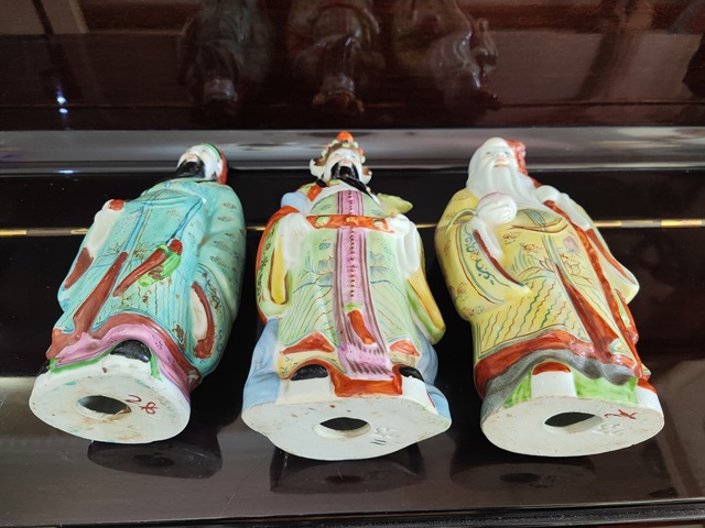 古玩陶瓷福祿壽造像創(chuàng)匯老廠五六七拍賣，當(dāng)前價格488元