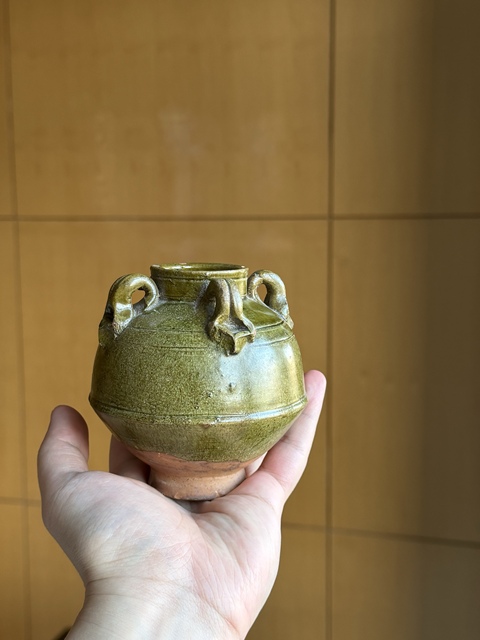 古玩陶瓷青釉四系罐真品鑒賞圖