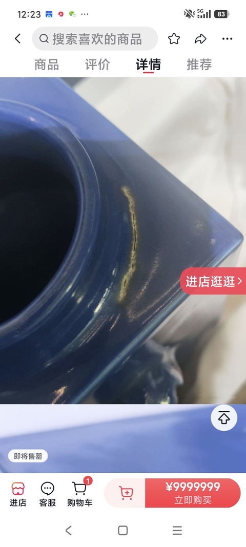 古玩陶瓷琮式瓶真品鑒賞圖