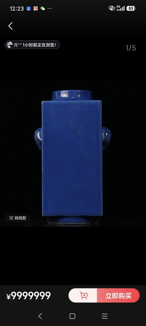 古玩陶瓷琮式瓶真品鑒賞圖