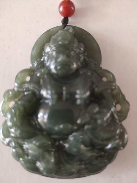 古玩玉器和田青玉吊墜真品鑒賞圖